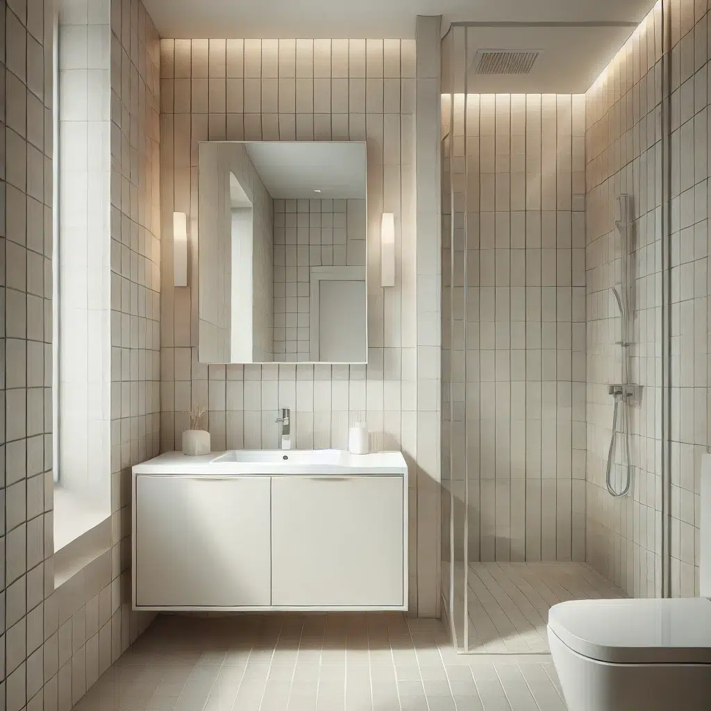 Opt for Light Colors / How to Choose the Perfect Bathroom Tiles for Small Spaces